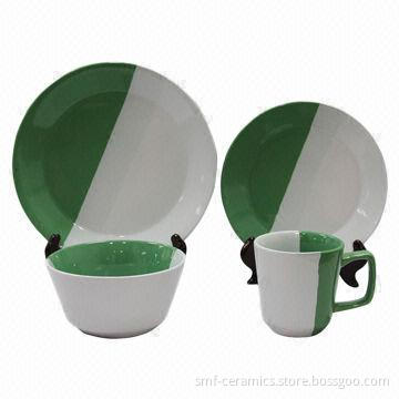16pcs Ceramic Dinner Set, Stocks are Available, Glazed Dinner Set, Food-safe